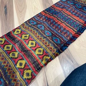 Colorful Geometric Patterned Scarf